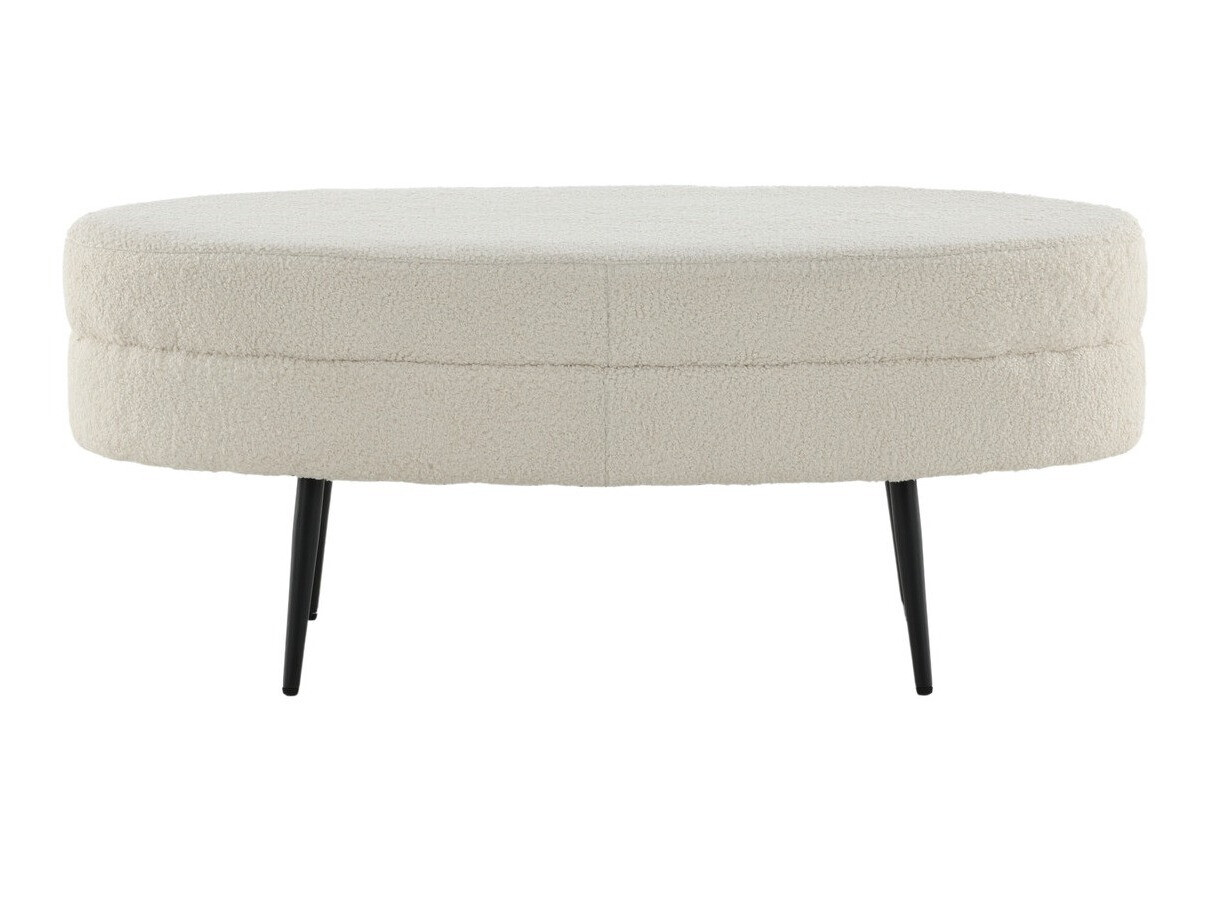 Banco estofado Dallas 2920 (Branco + Preto)