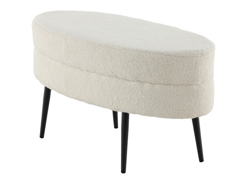 Banco estofado Dallas 2920 (Branco + Preto)