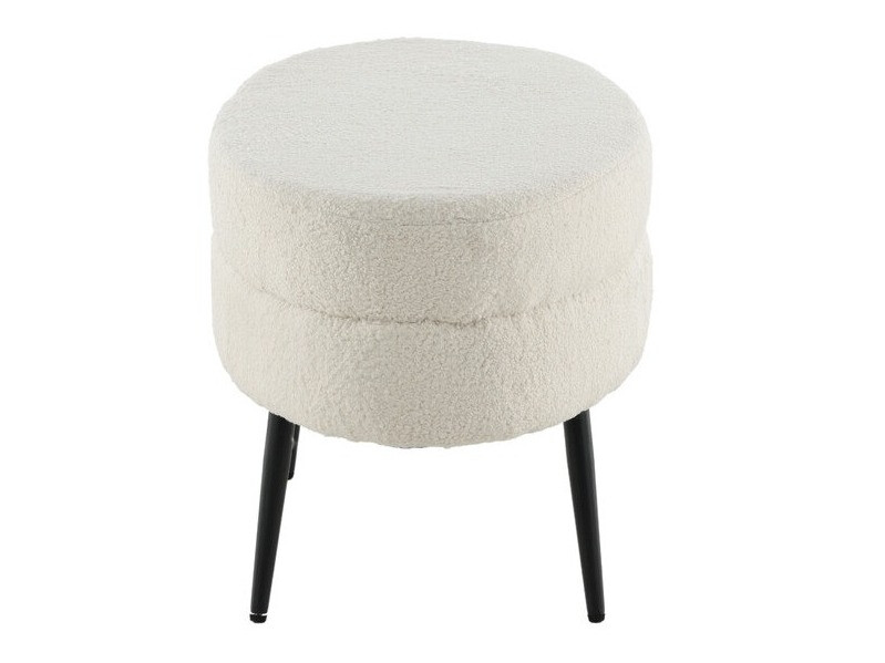 Banco estofado Dallas 2920 (Branco + Preto)