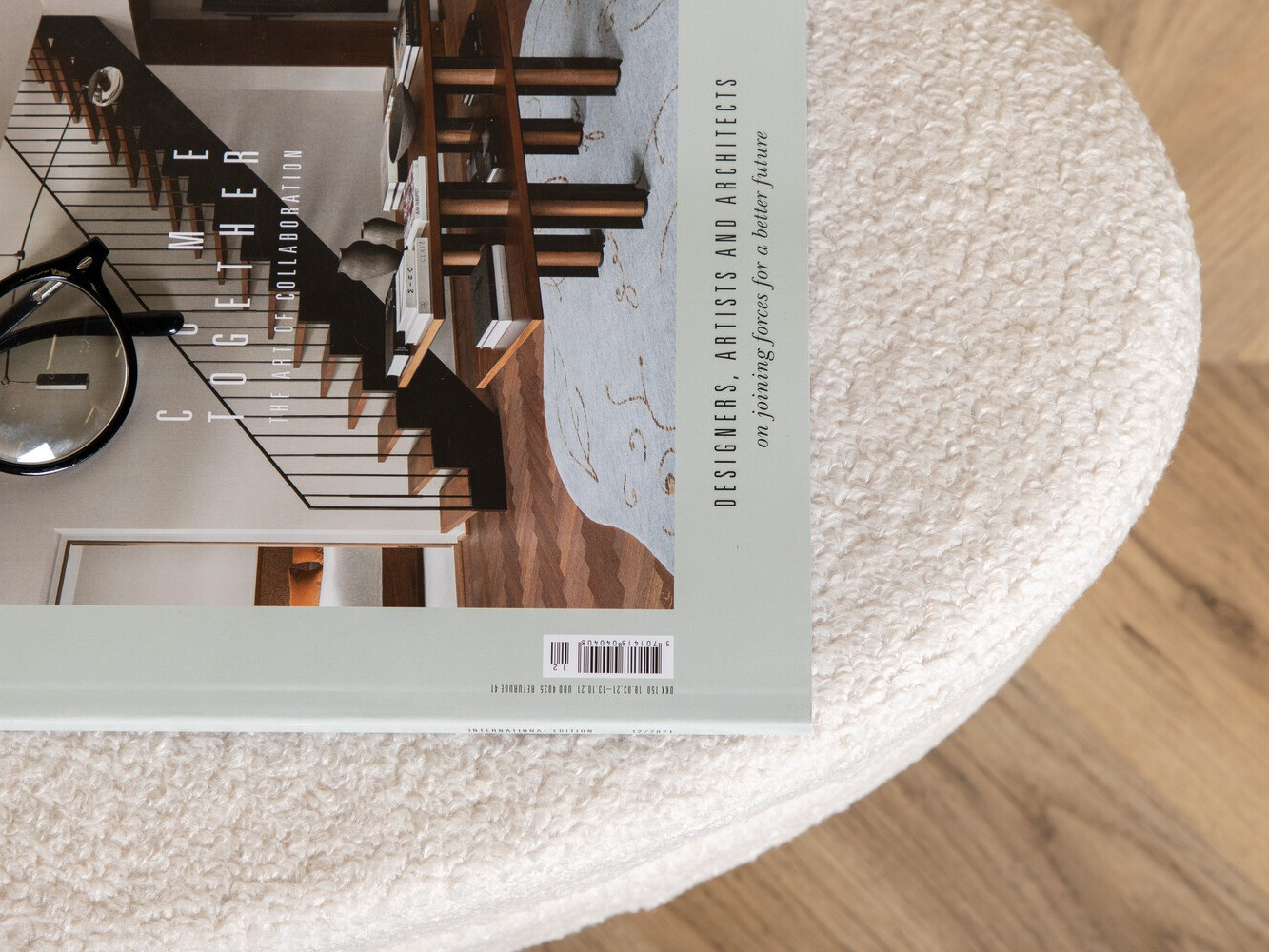 Banco estofado Dallas 2920 (Branco + Preto)