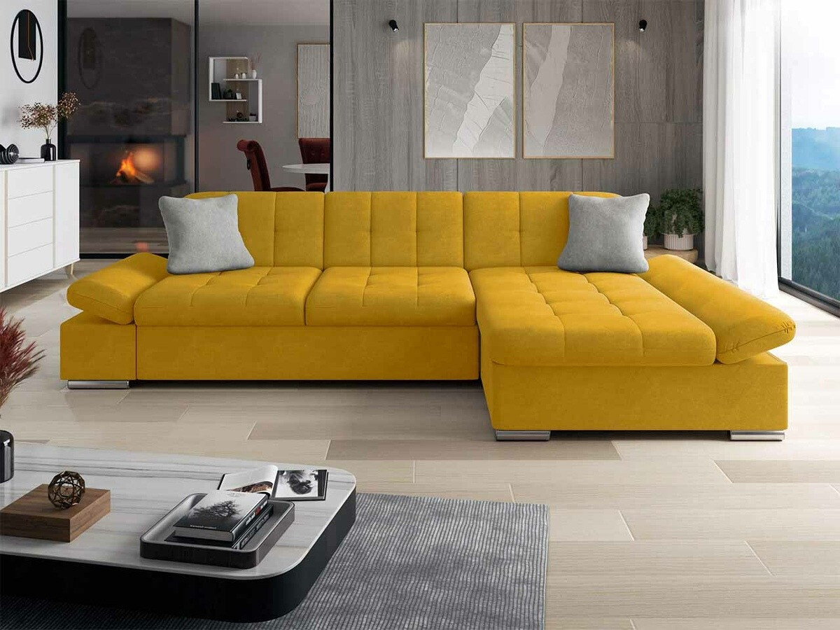 Sofá de canto Comfivo 152 (Uttario Velvet 2959 + Uttario Velvet 2973)