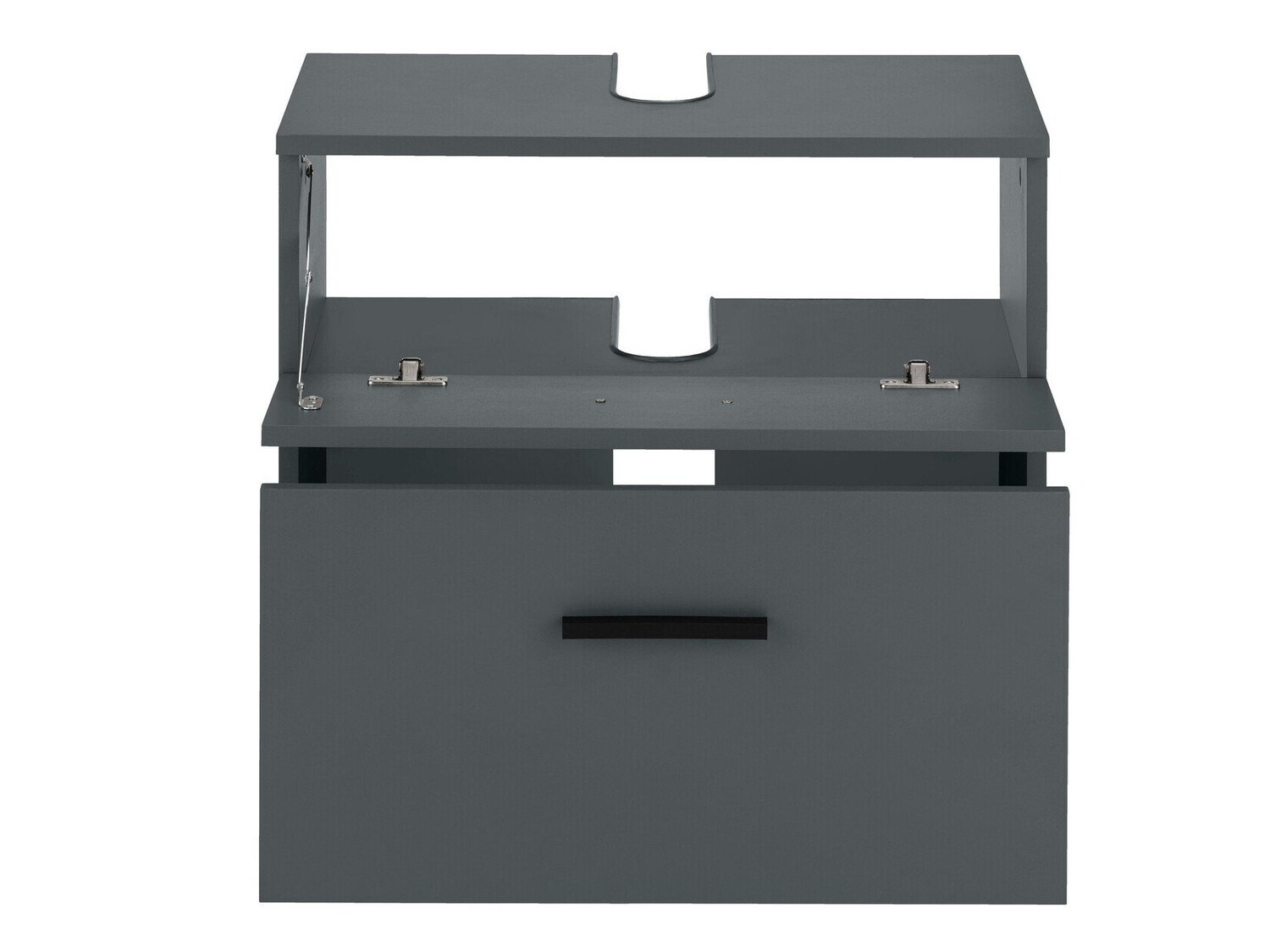 Armário de casa de banho de chão para lavatório Larlori 100 (Antracite)