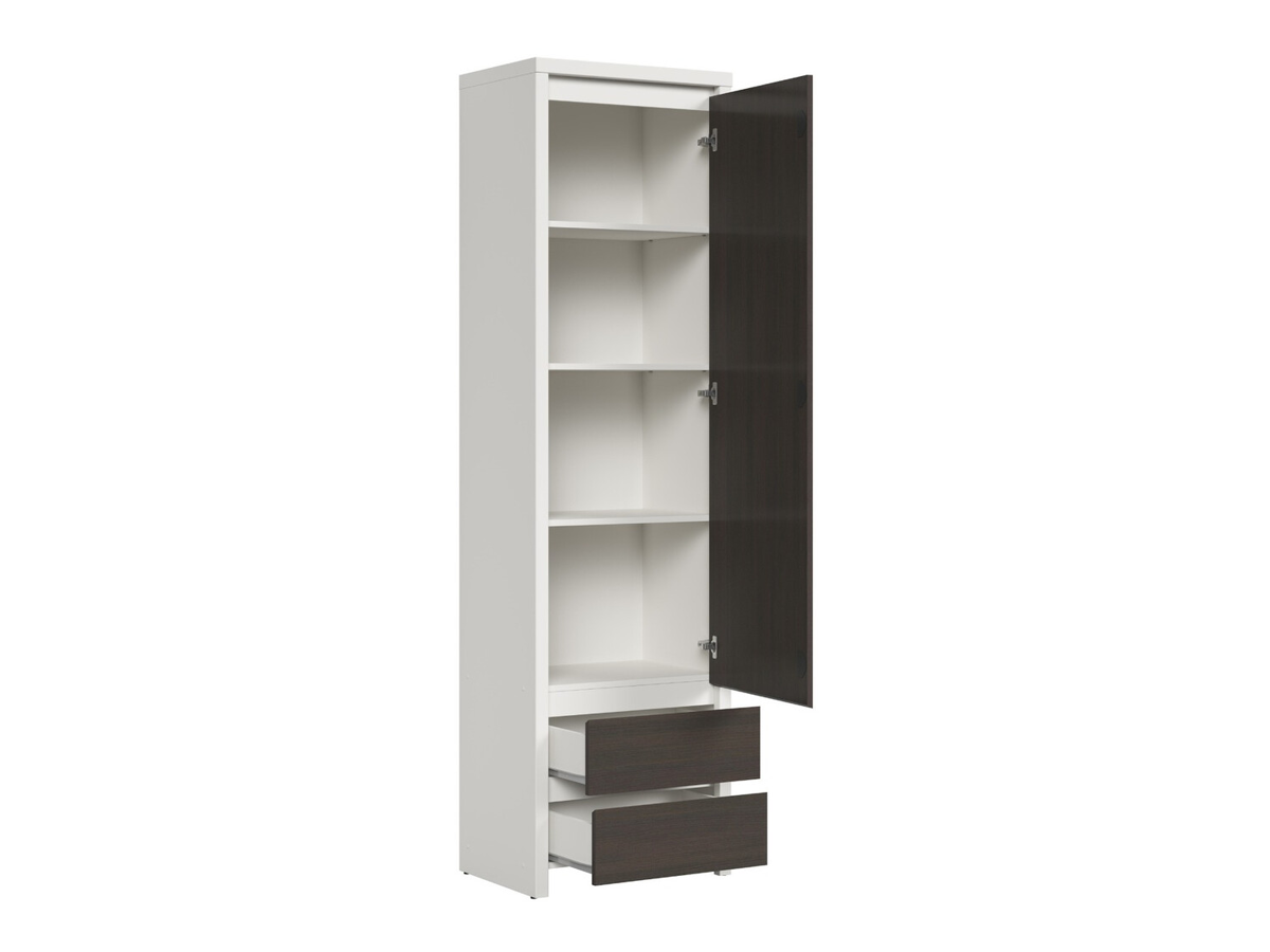 Estante Nolroma 127 (Branco + Wenge)