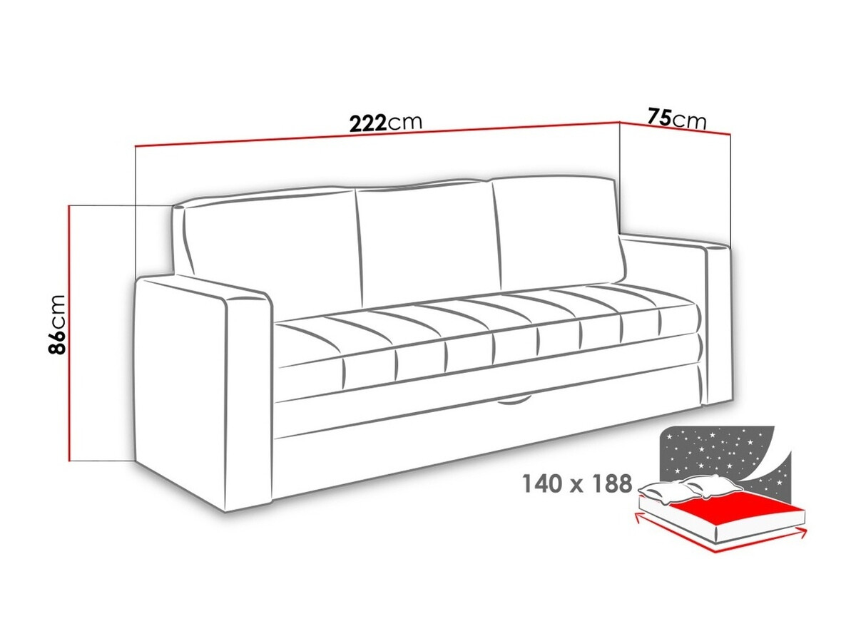 Conjunto de mobiliário com estofo Tivdalu 120 (Gomez 12 + Gomez 08)