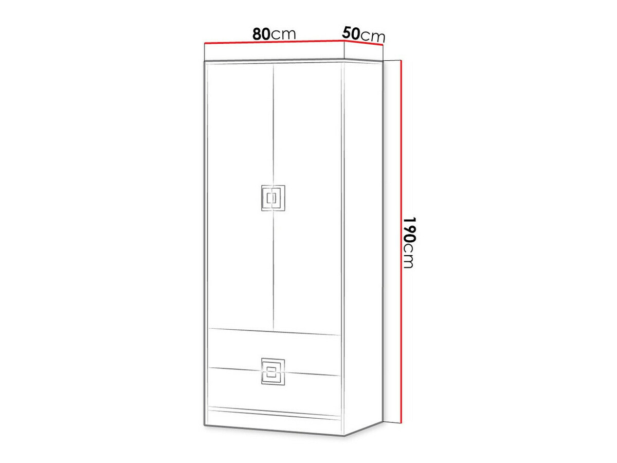 Roupeiro Balvire 102 (Carvalho claro + Branco)