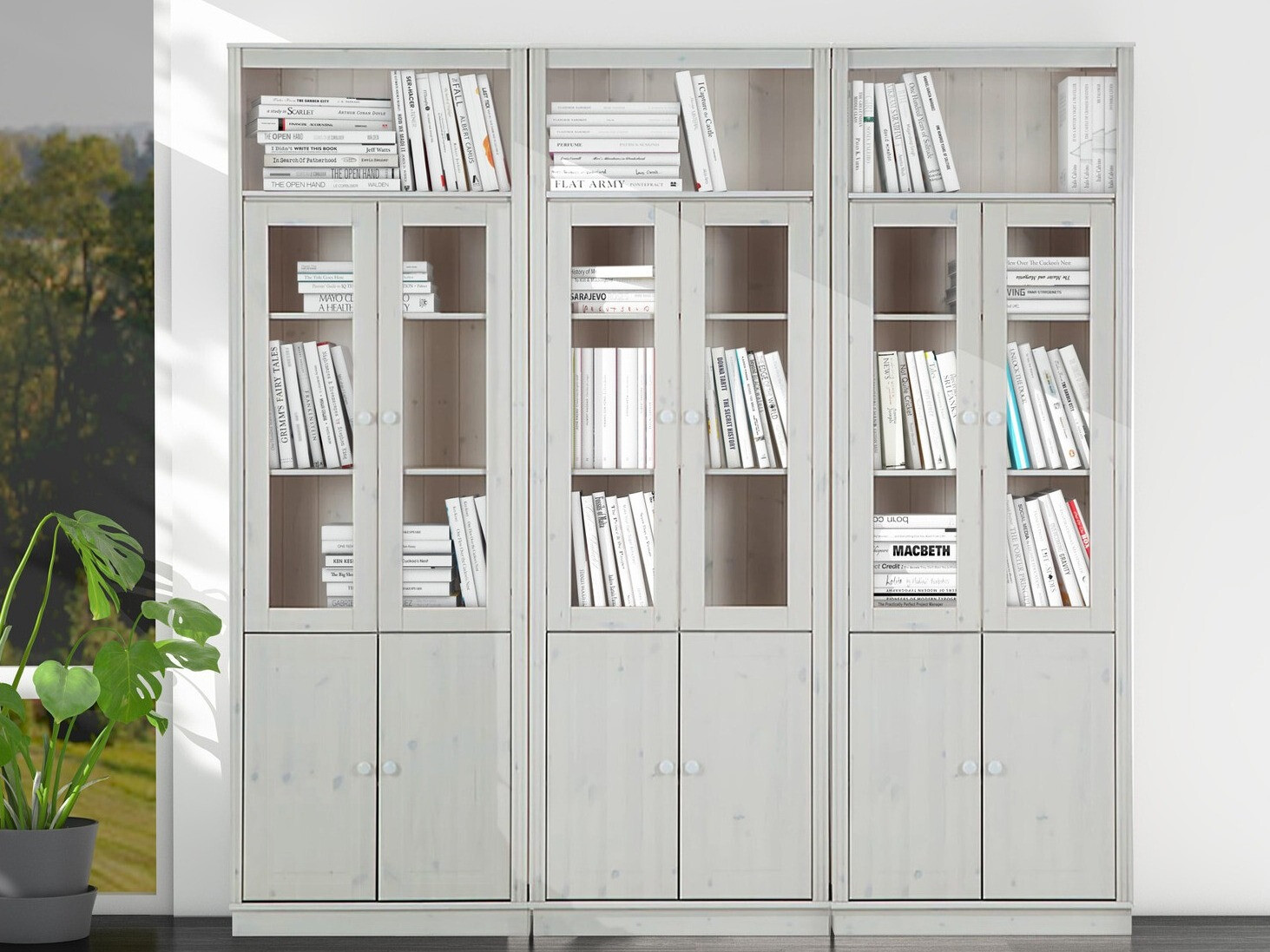 Conjunto de estante Saltoro 114 (Cinzento)