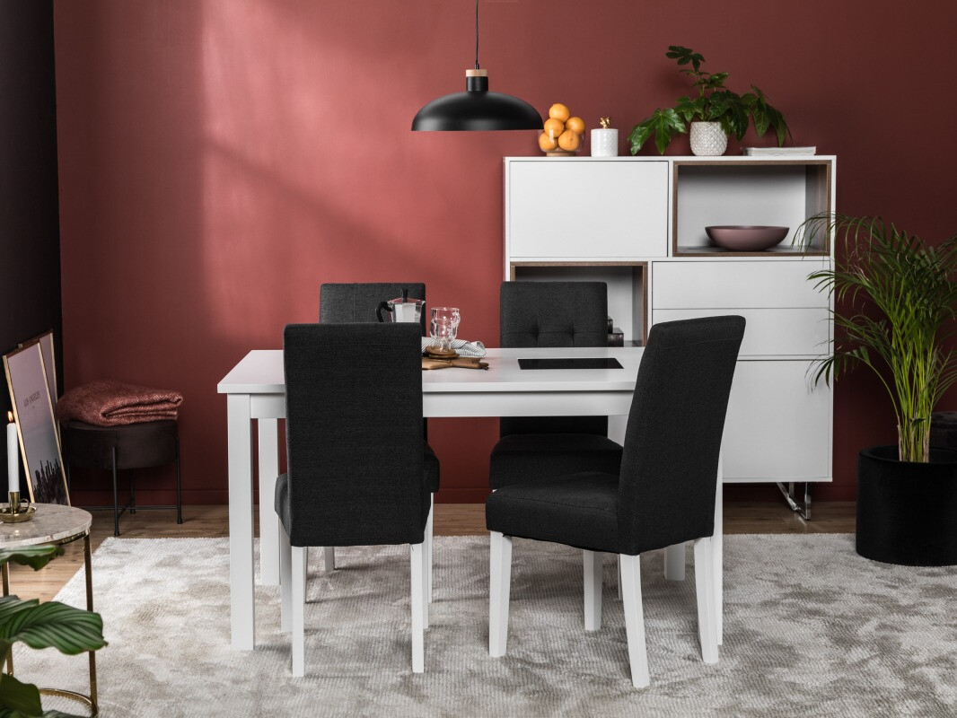 Conjunto para refeições Scandinavian Choice 671 (Cinzento escuro + Branco)