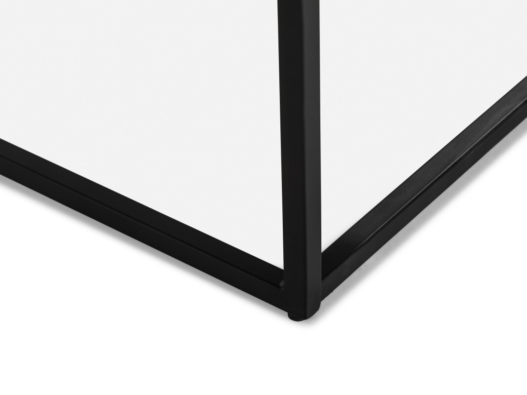 Mesa para revistas Concept 55 145 (Cinzento mármore + Preto)