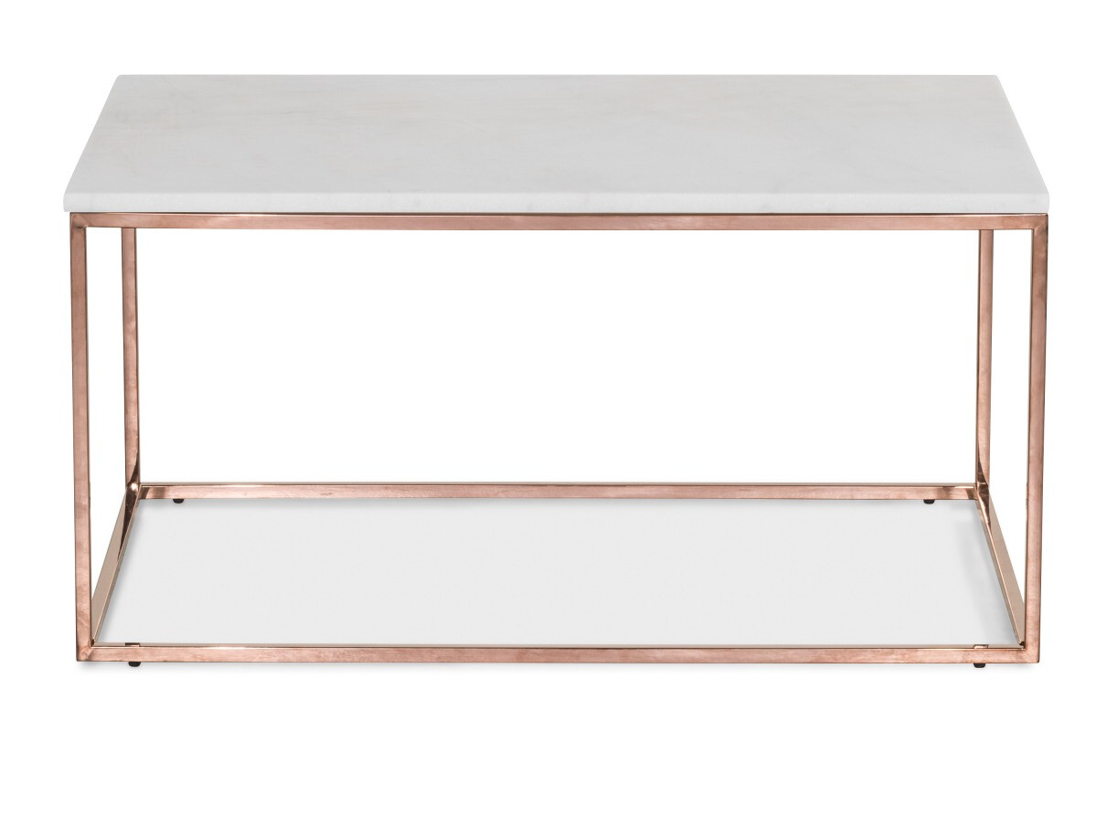 Mesa para revistas Concept 55 145 (Marmore branco + Cobre)