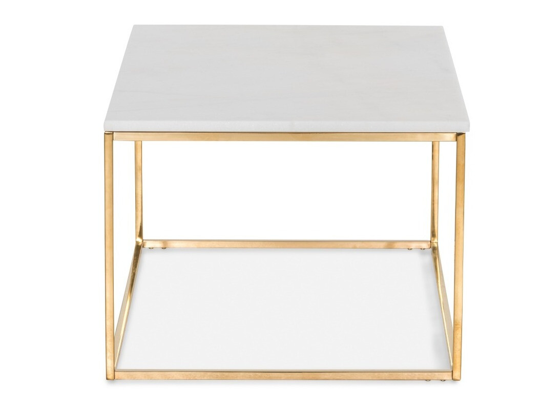 Mesa para revistas Concept 55 145 (Marmore branco + Ouro)