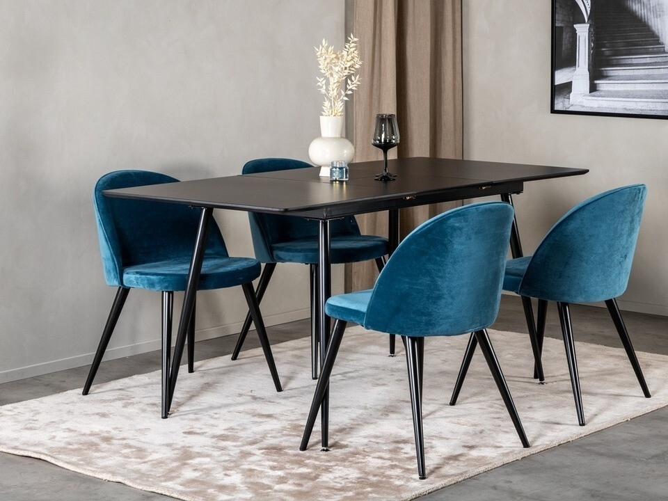 Conjunto para refeições Dallas 1521 (Azul + Preto)