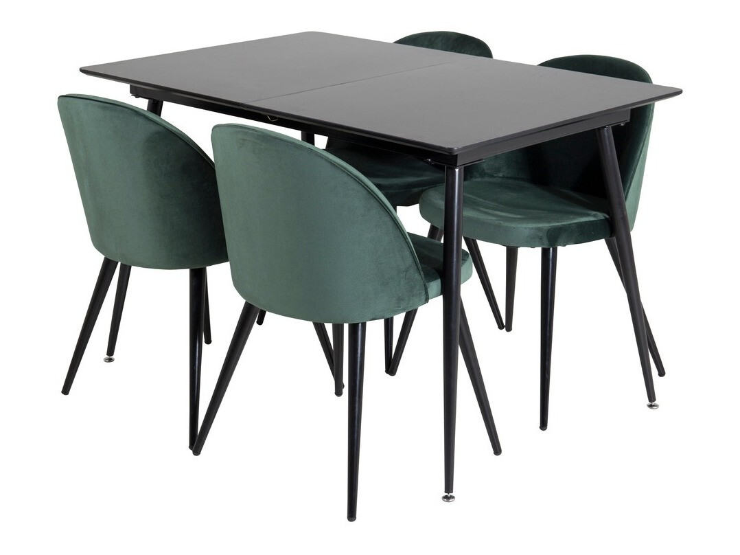 Conjunto para refeições Dallas 1521 (Verde + Preto)