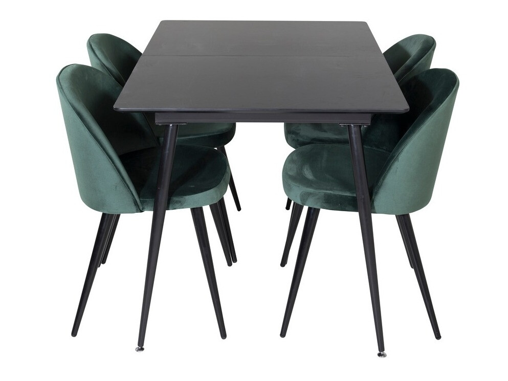 Conjunto para refeições Dallas 1521 (Verde + Preto)