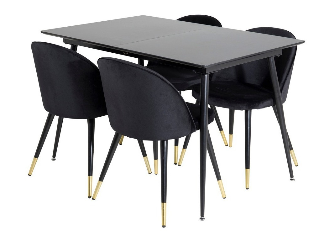 Conjunto para refeições Dallas 1526 (Preto)