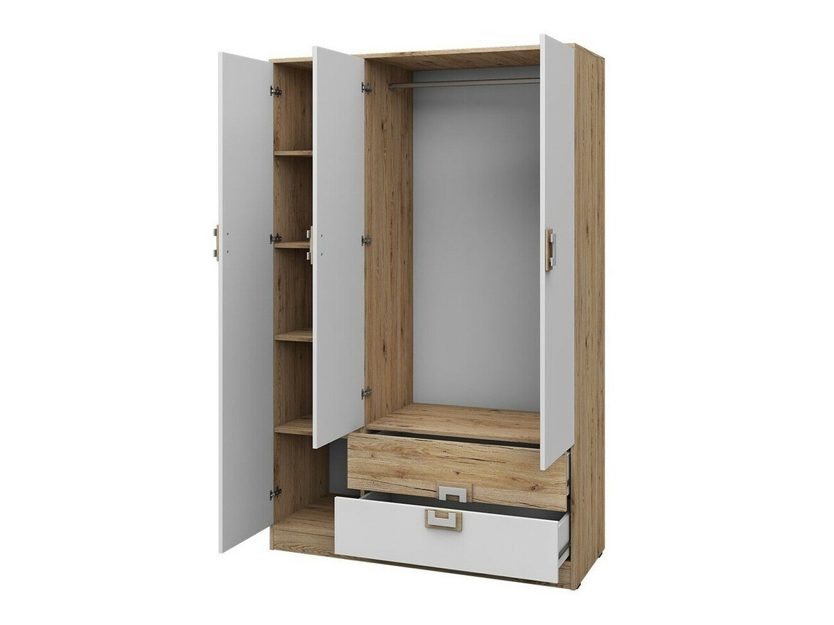 Conjuntos para quartos de criança Balvire 117 (Carvalho claro + Branco + Rosé)