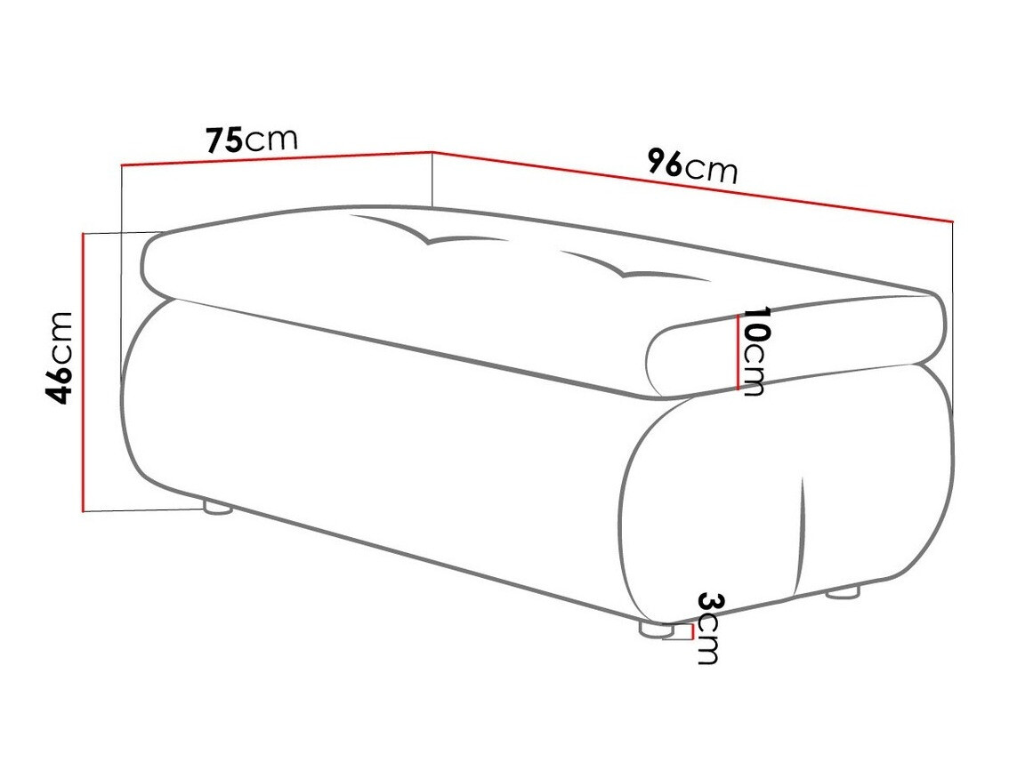 Banco estofado Temple 115
