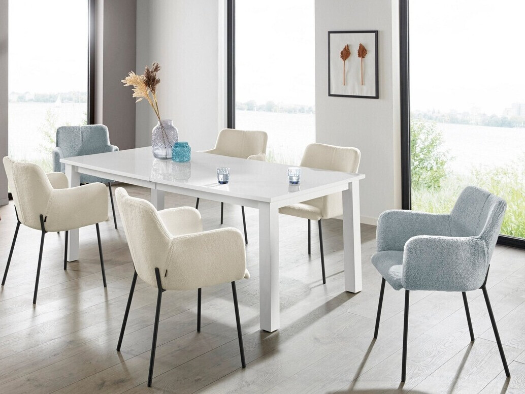 Conjunto de cadeiras Denton 282 (Cinzento + Preto)