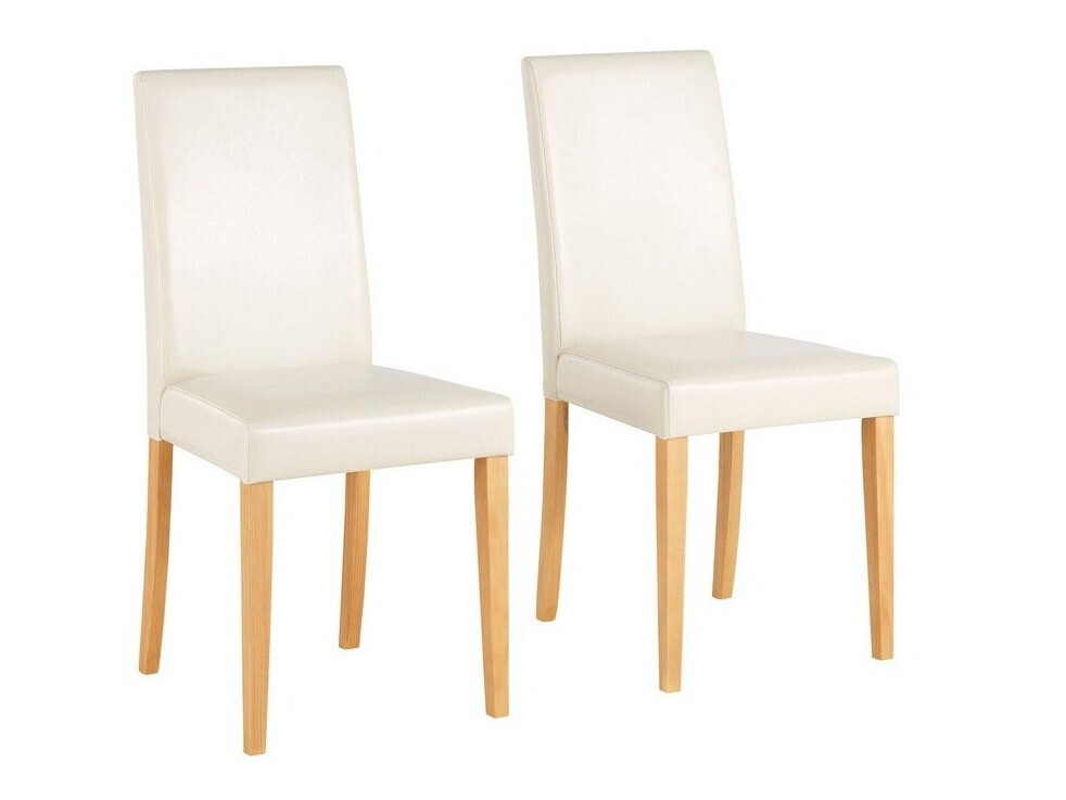 Conjunto de cadeiras Denton 287 (Creme + Pinheiro)