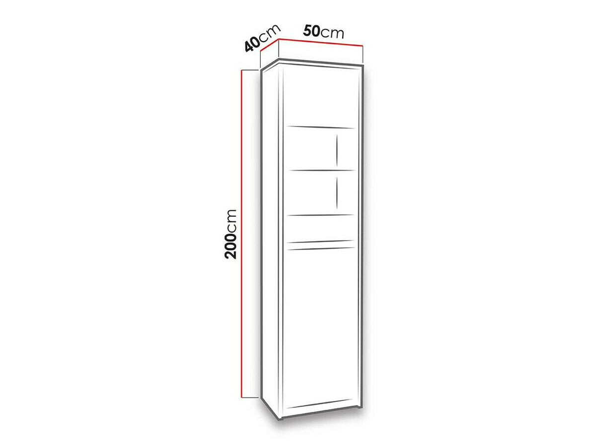 Estante Fivelbo 113 (Carvalho branqueado + Branco brilhante)