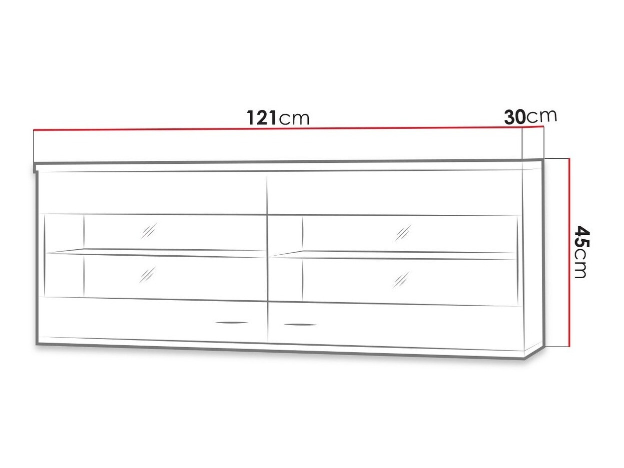 Armário suspenso Talsere 108