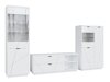 Conjunto para sala de estar Fivale 112 (Branco brilhante + Branco)