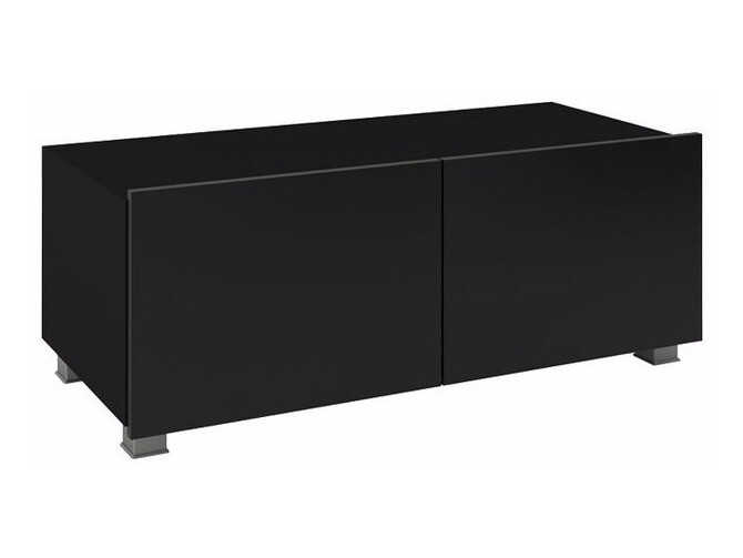 Móvel de TV Tivdalu 104 (Preto + Preto brilhante)