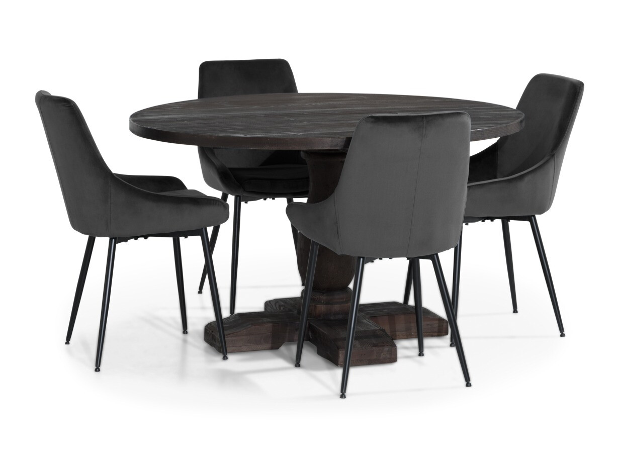 Conjunto para refeições Scandinavian Choice 743 (Cinzento + Preto)