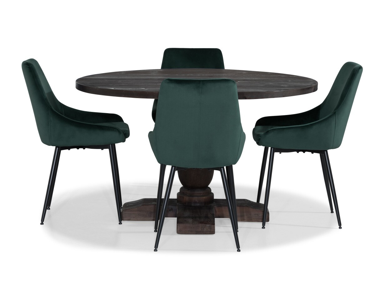 Conjunto para refeições Scandinavian Choice 743 (Verde + Preto)
