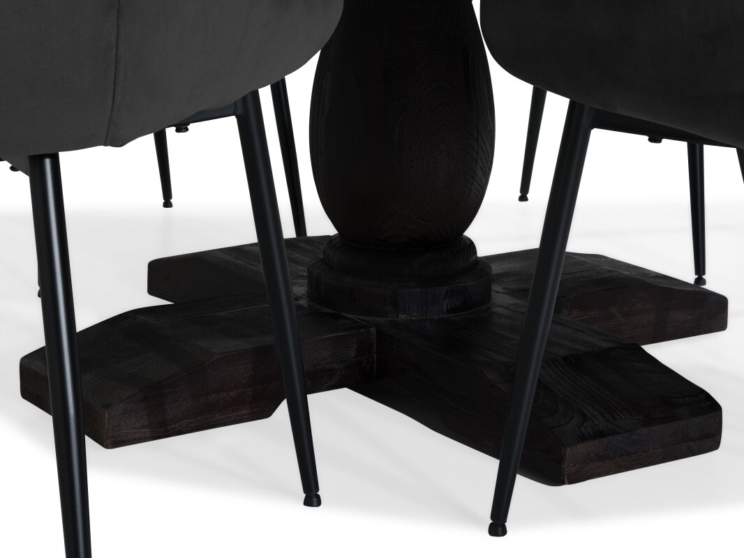 Conjunto para refeições Scandinavian Choice 744 (Cinzento + Preto)