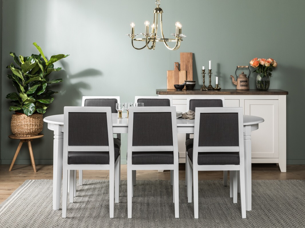 Conjunto para refeições Scandinavian Choice 750 (Branco + Cinzento escuro)