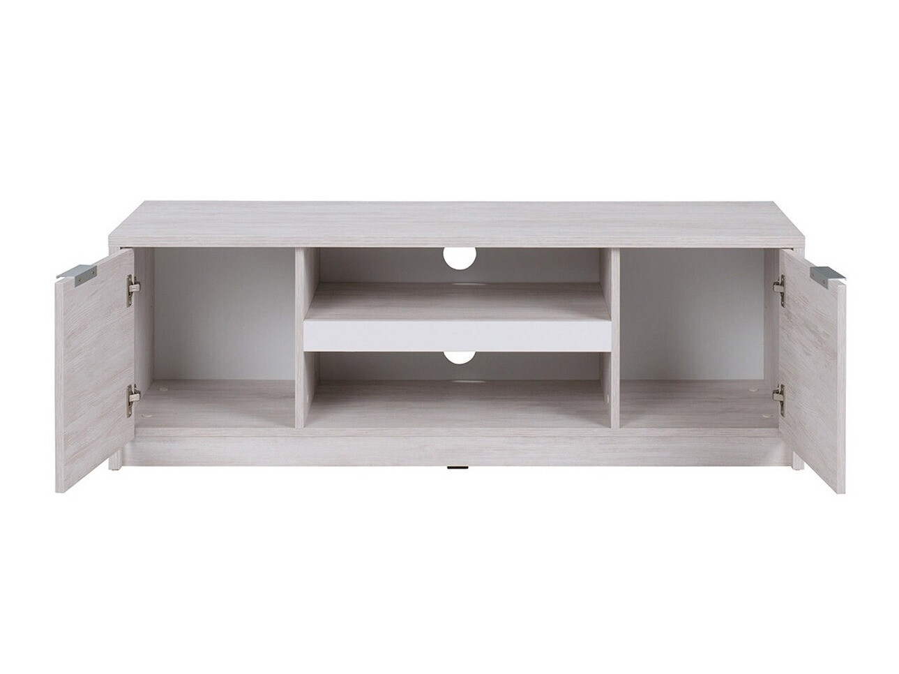 Conjunto para sala de estar Fivelbo 114 (Carvalho do Monastery + Preto brilhante)