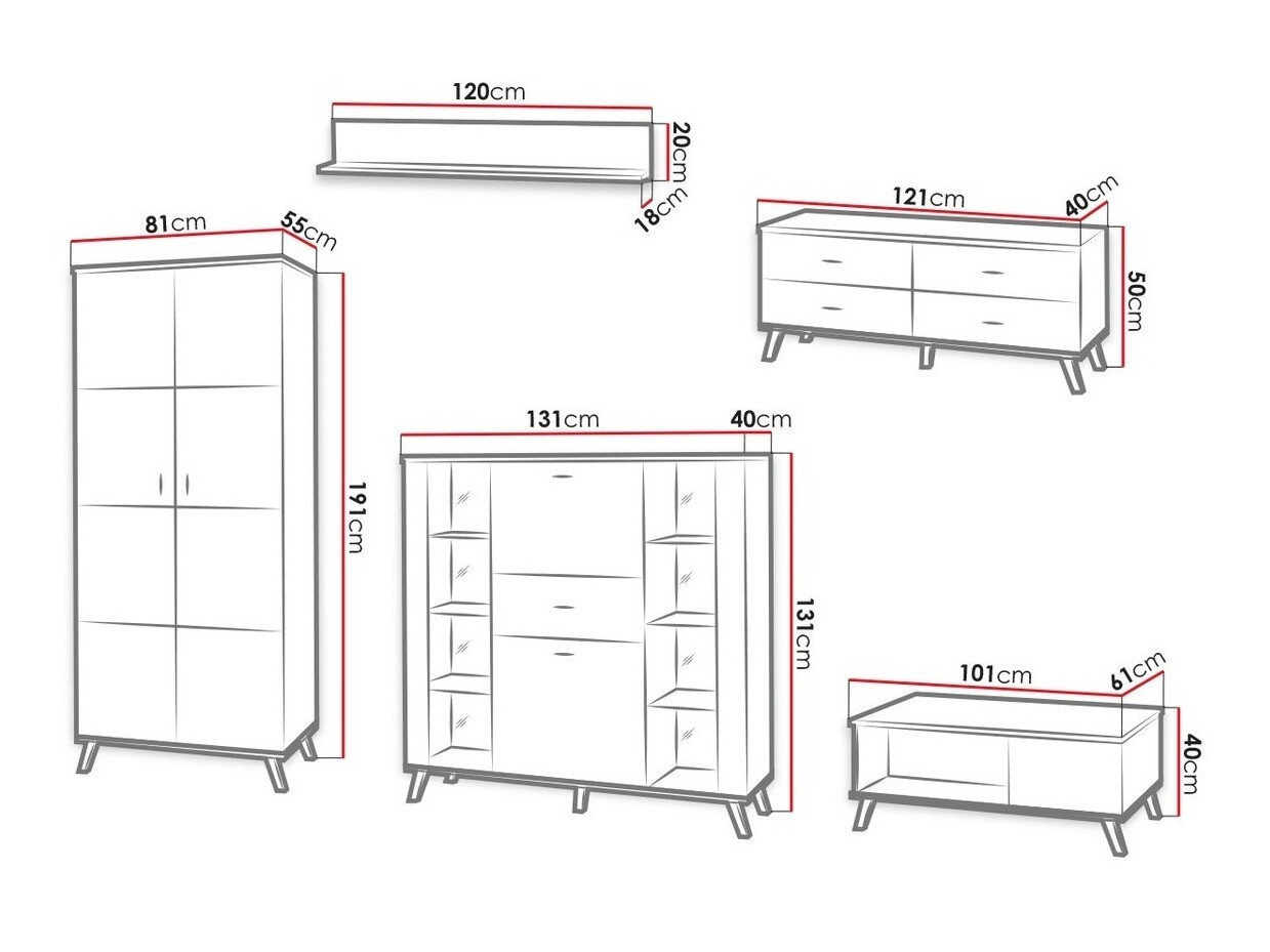 Conjunto para sala de estar Talsere 110