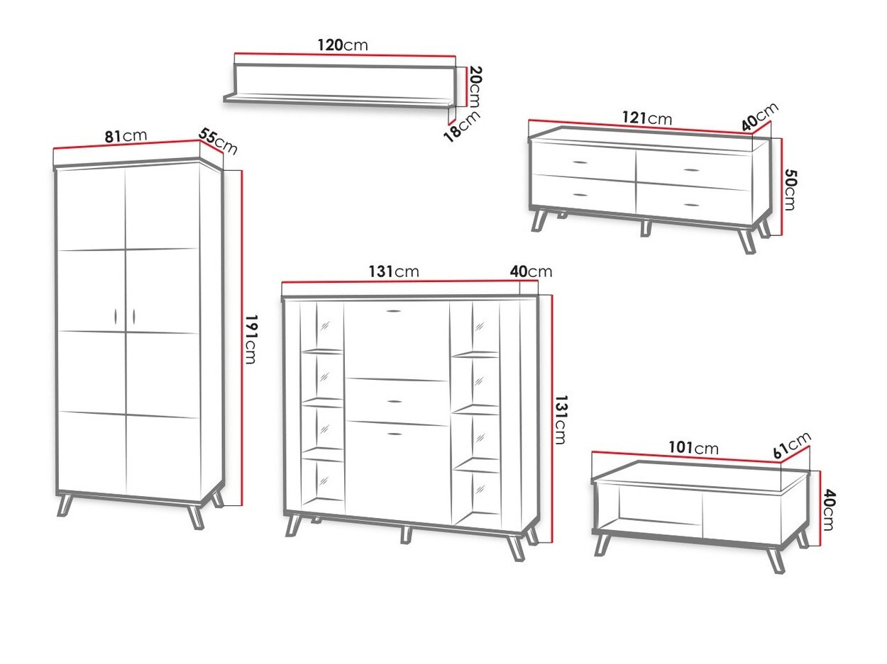 Conjunto para sala de estar Talsere 110