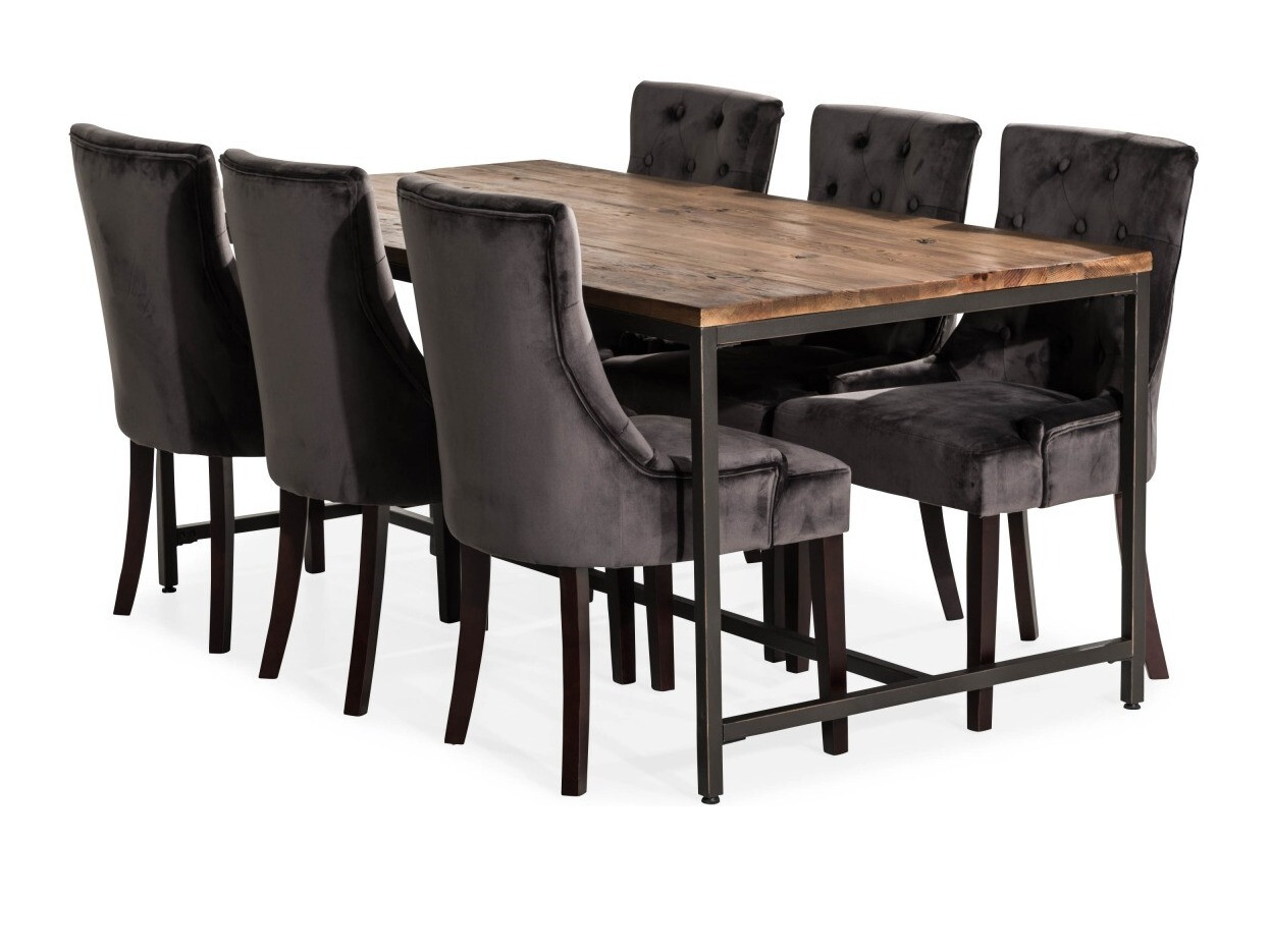 Conjunto para refeições Manor House 209 (Cinzento + Preto)