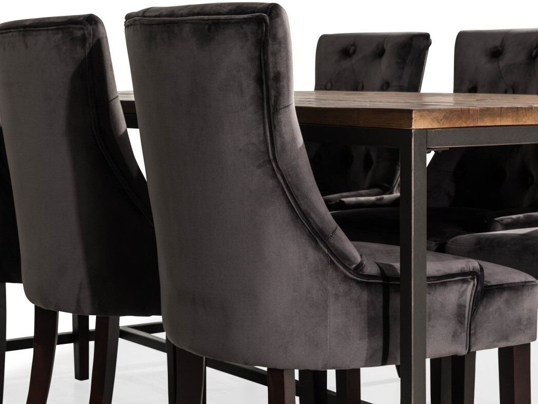 Conjunto para refeições Manor House 209 (Cinzento + Preto)