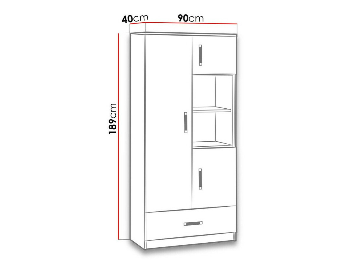 Estante Lorlare 113 (Branco + Rosa)