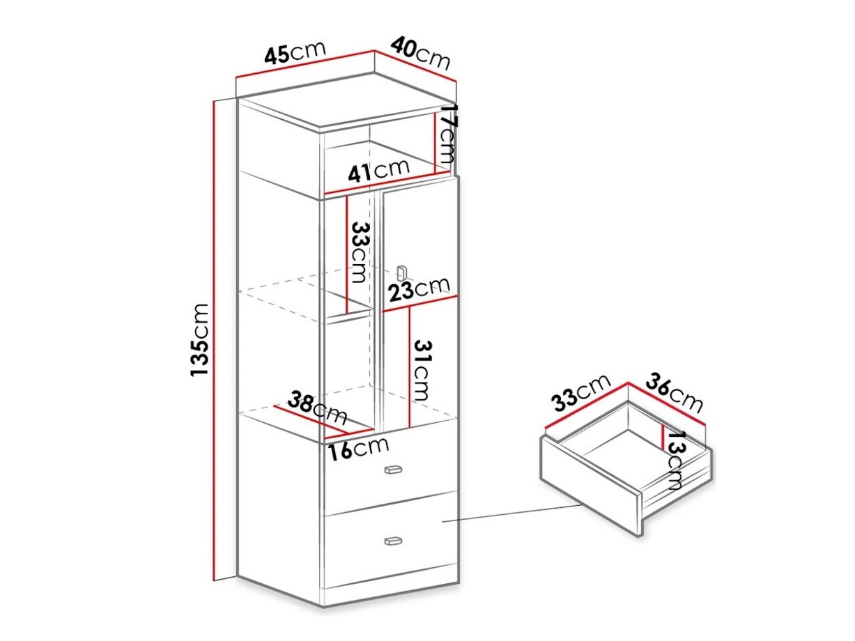Estante Omaha E106 (Branco + Turquesa)