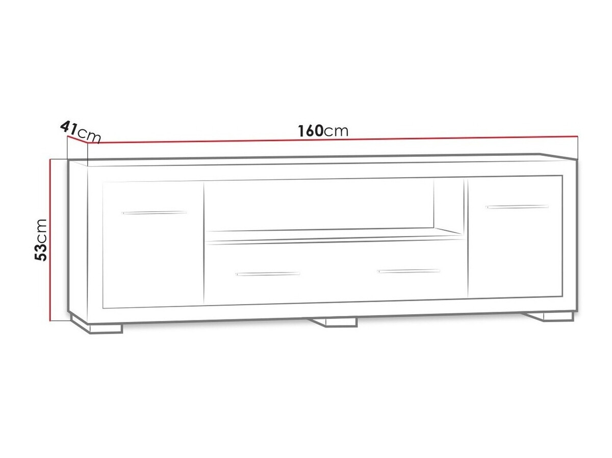 Móvel de TV Fiomeri 116 (Carvalho escuro santana)