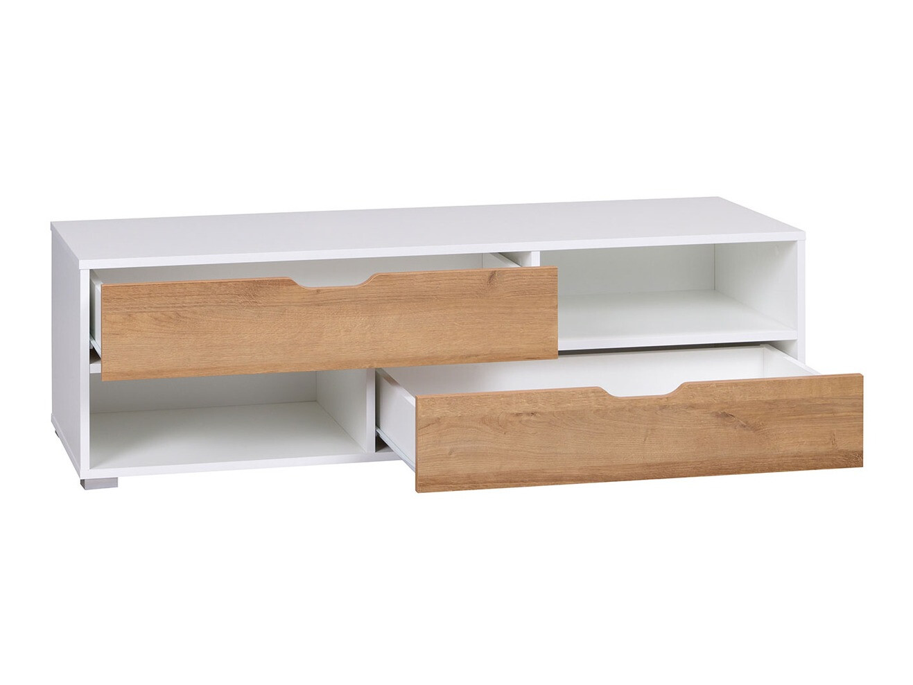 Móvel de TV Providence 137 (Grafite + Carvalho Artisan + Branco)