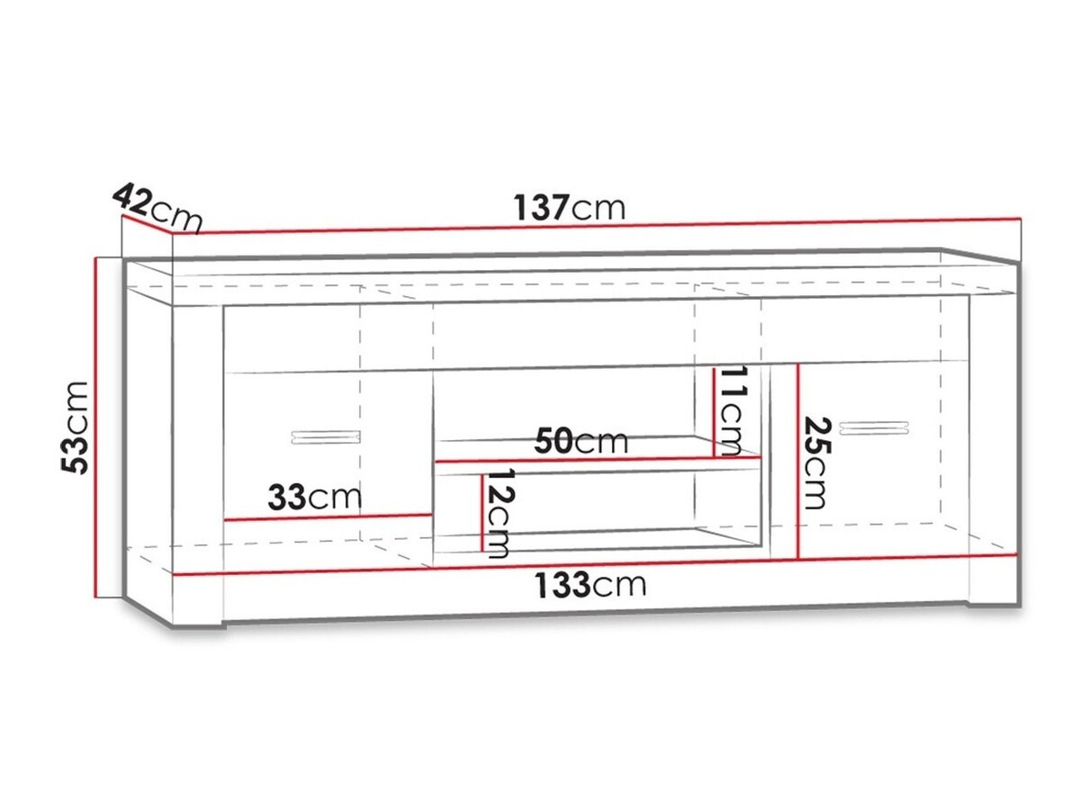 Móvel de TV Serfeno 106 (Madeira de freixo)