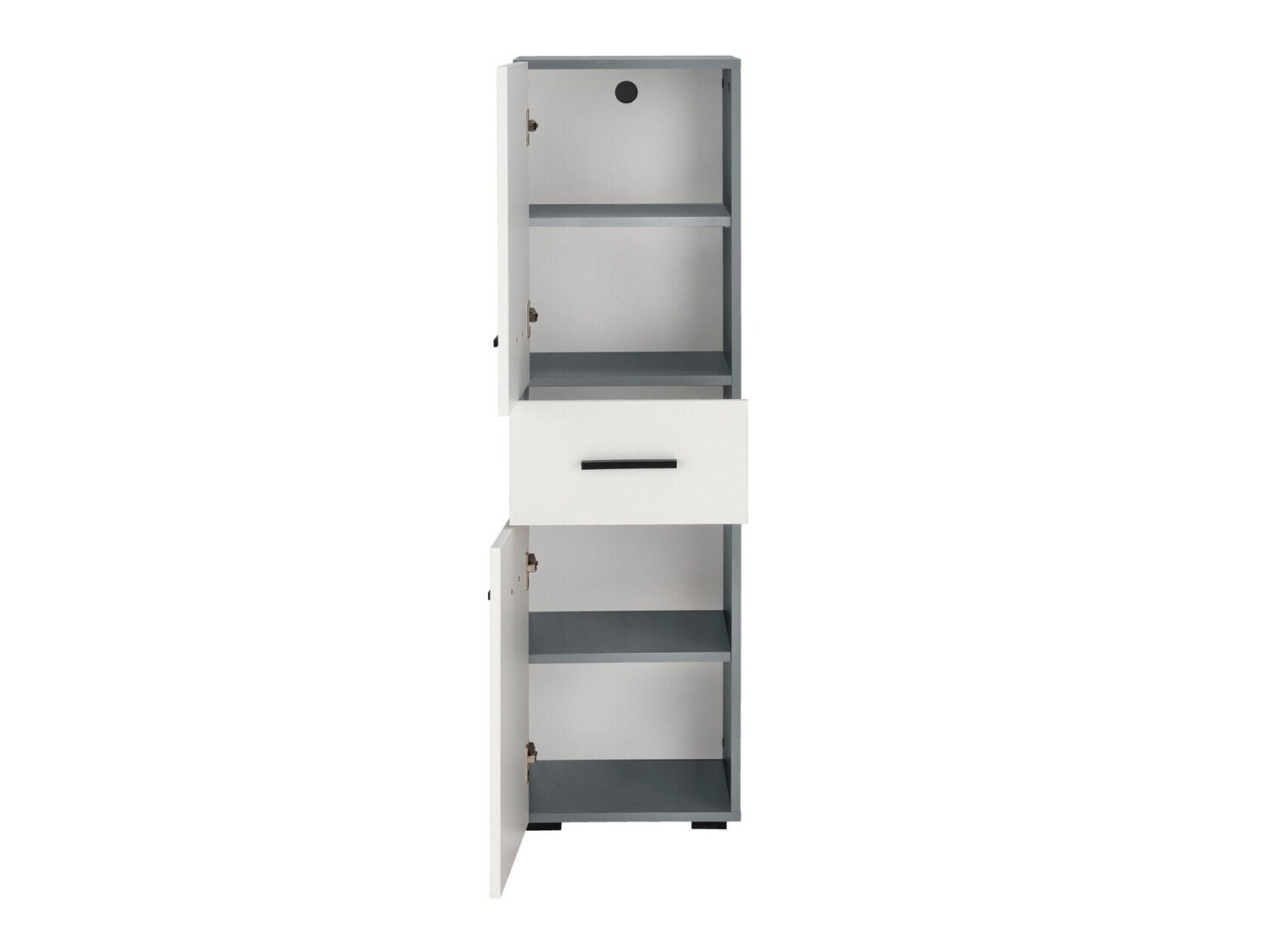 Armário colocado para casa de banho Larlori 102 (Antracite + Branco)