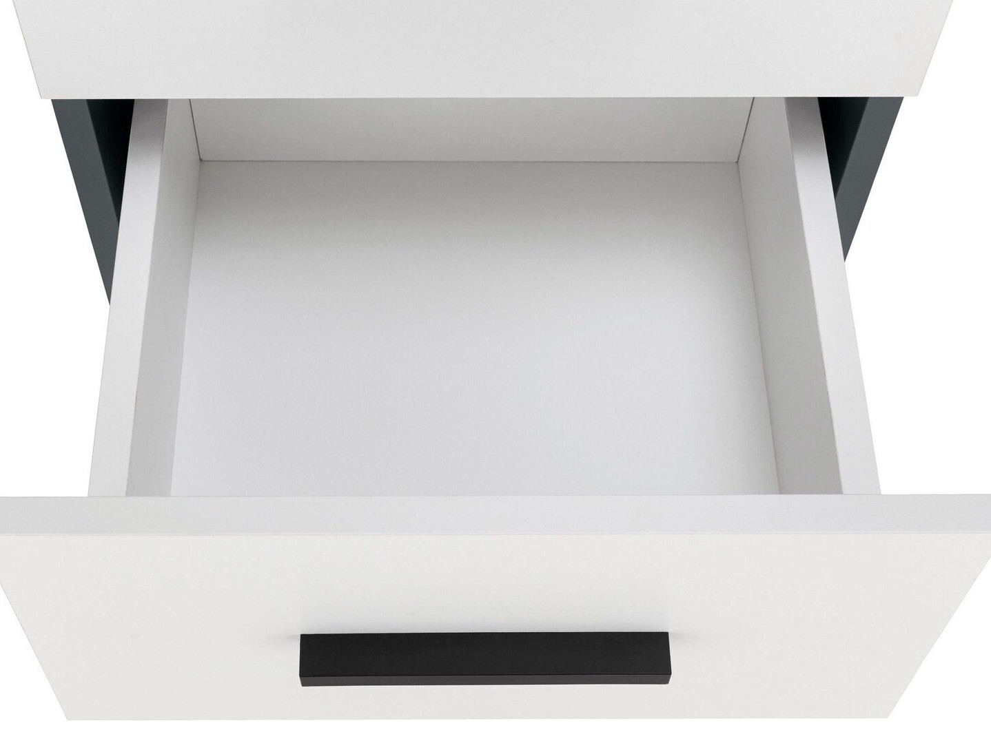 Armário colocado para casa de banho Larlori 102 (Antracite + Branco)