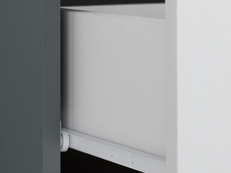 Armário colocado para casa de banho Larlori 102 (Antracite + Branco)