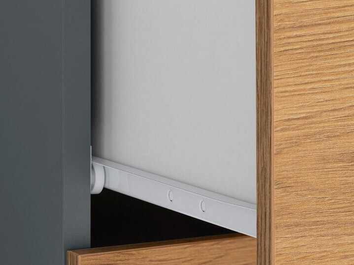 Armário de casa de banho de chão para lavatório Larlori 102 (Antracite + Carvalho)