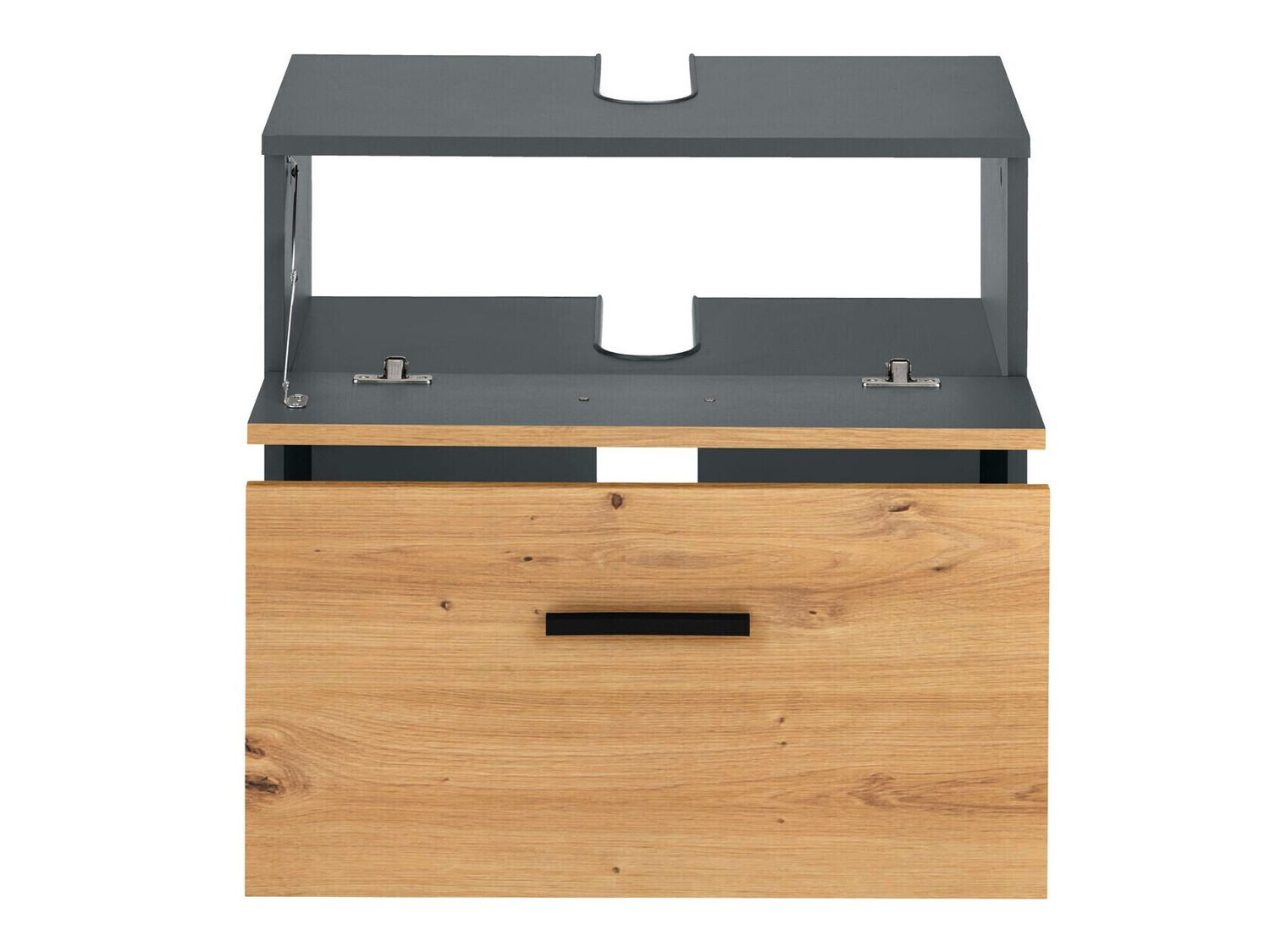 Conjunto para casa de banho Larlori 104 (Antracite + Carvalho)