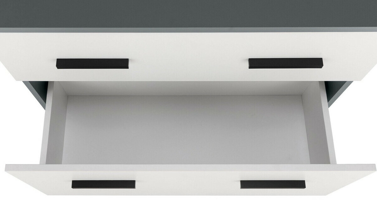 Conjunto para casa de banho Larlori 105 (Antracite + Branco)