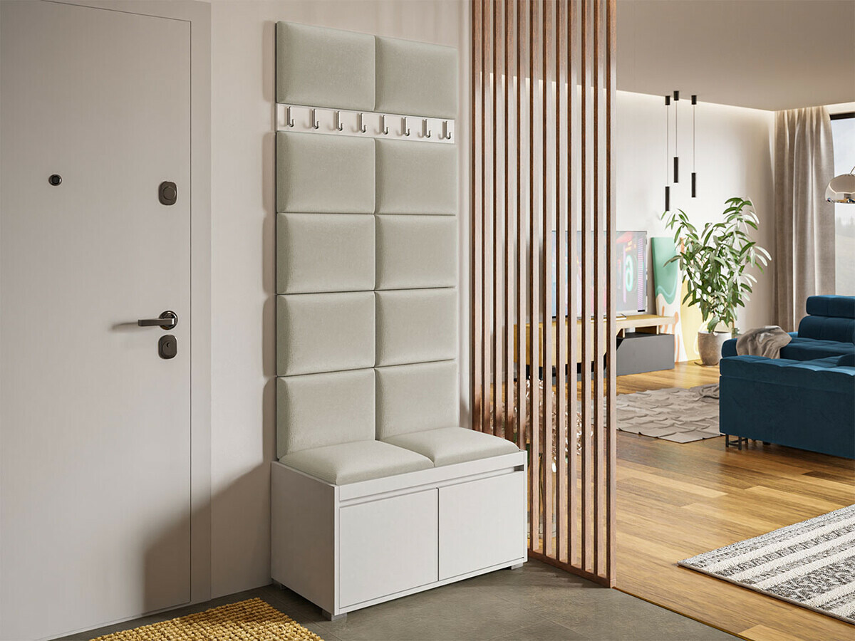 Conjunto para corredor Comfivo Pinus IV (Branco + Manila 02)