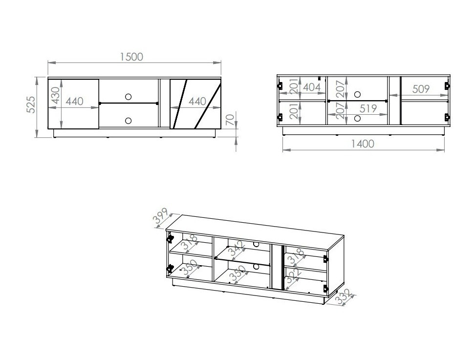 Móvel de TV Madison 132