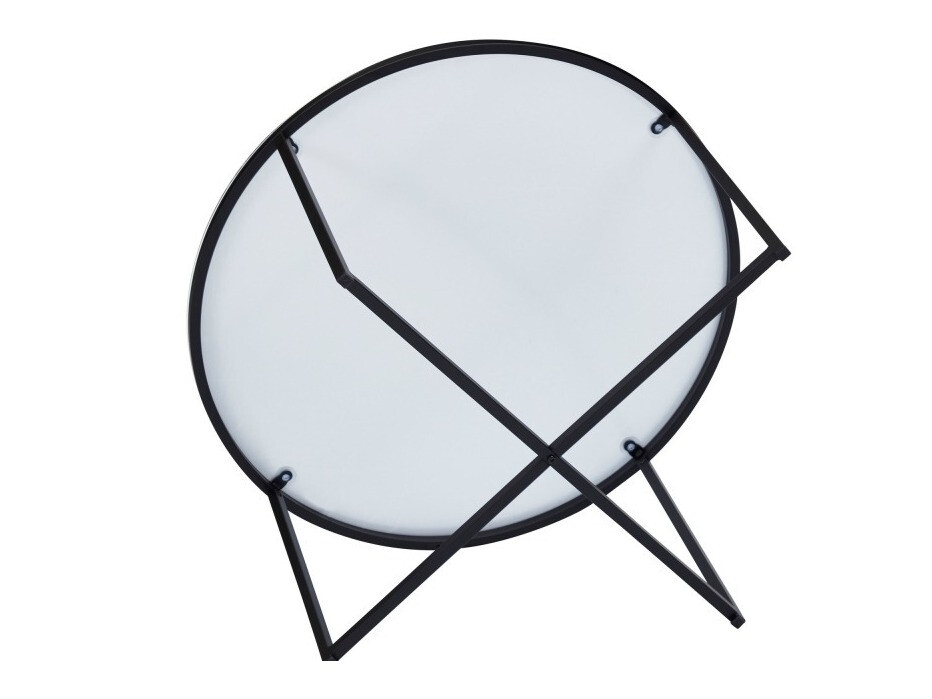 Mesa para revistas Riverton 380 (Mármore preto + Preto)