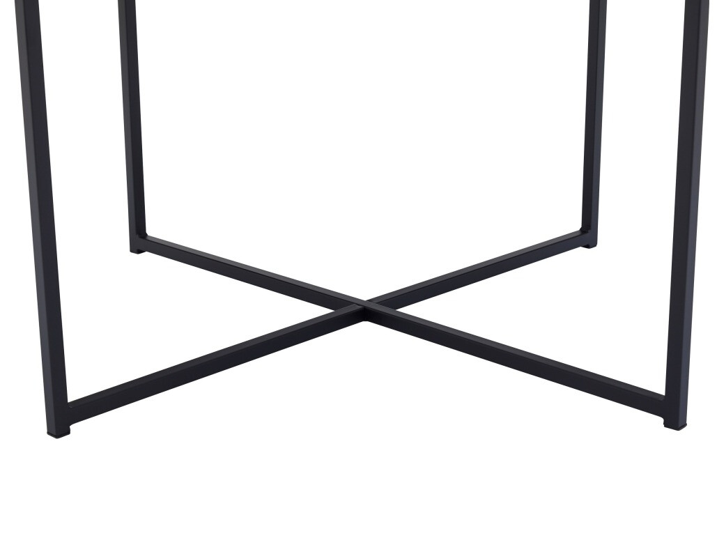 Mesa para revistas Riverton 380 (Mármore preto + Preto)